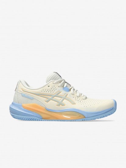 Sapatilhas Asics GEL-Challenger 15 Padel Bege e Azuis Para Mulher