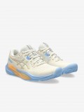 Sapatilhas Asics GEL-Challenger 15 Padel Bege e Azuis Para Mulher