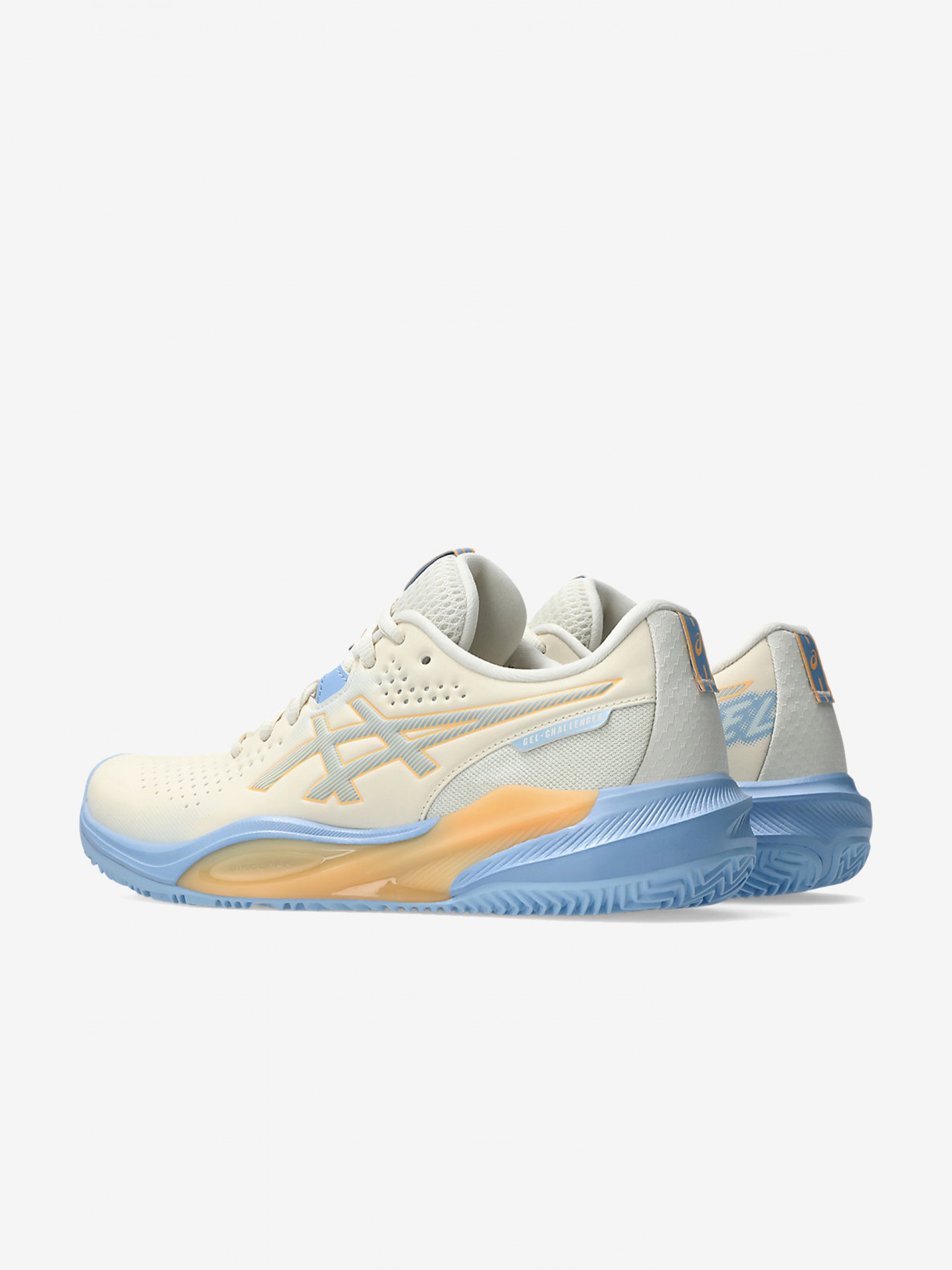 Sapatilhas Asics GEL-Challenger 15 Padel Bege e Azuis Para Mulher