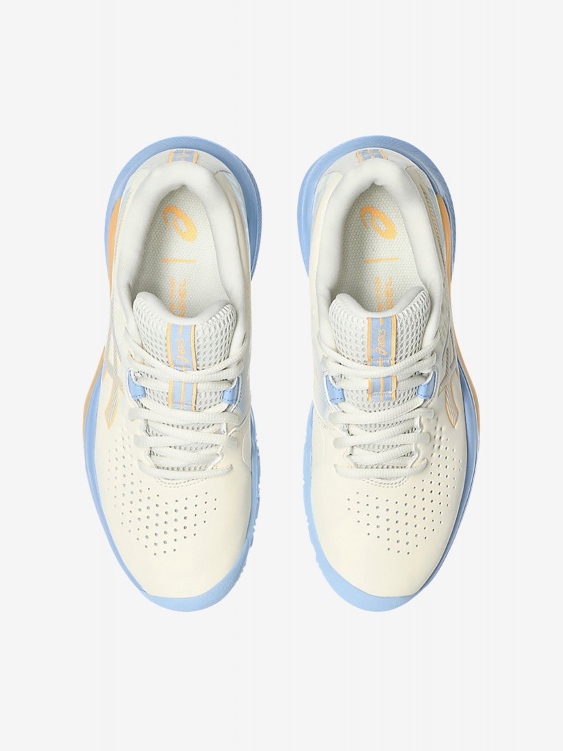 Sapatilhas Asics GEL-Challenger 15 Padel Bege e Azuis Para Mulher