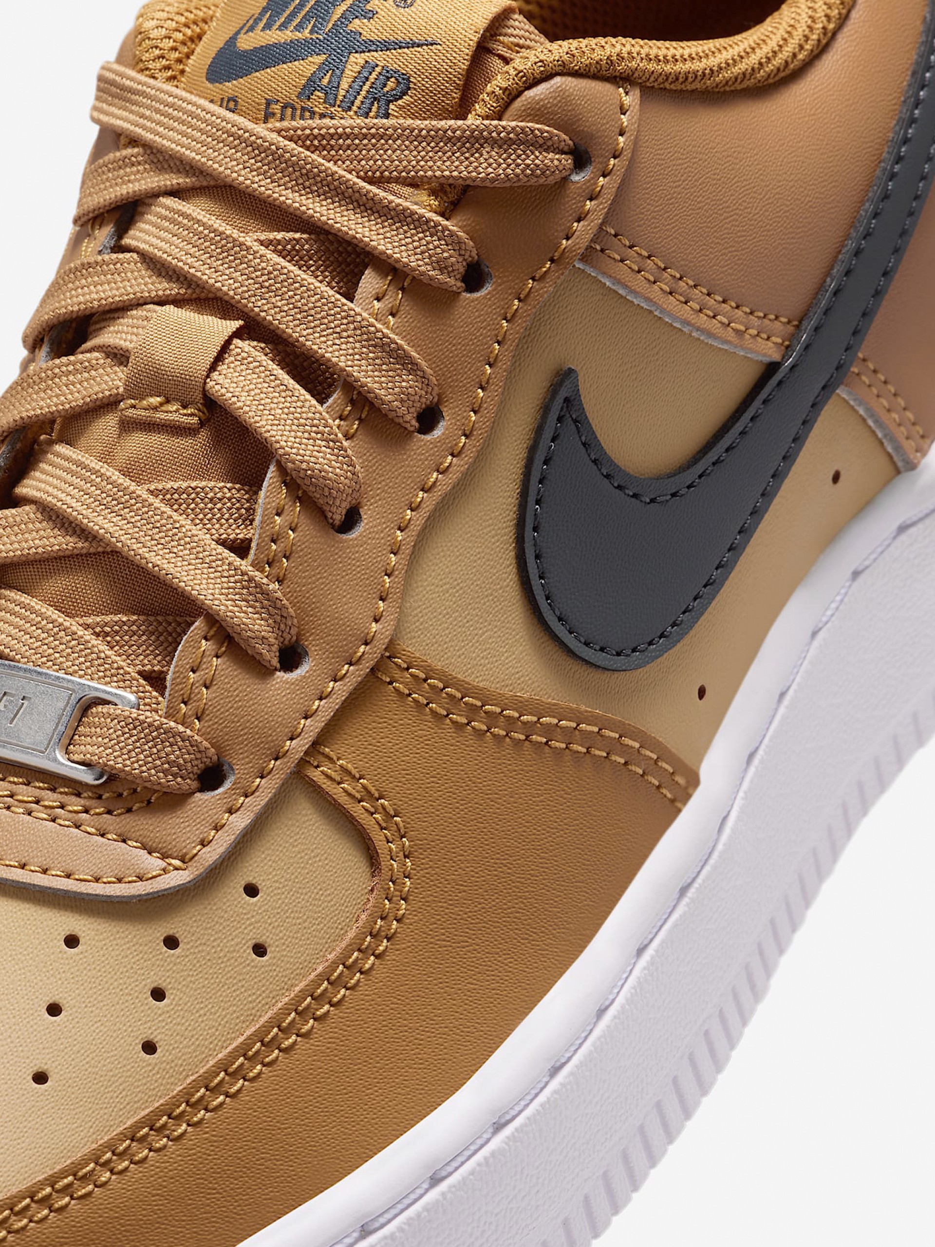 Sapatilhas Nike Air Force 1 Camel Júnior