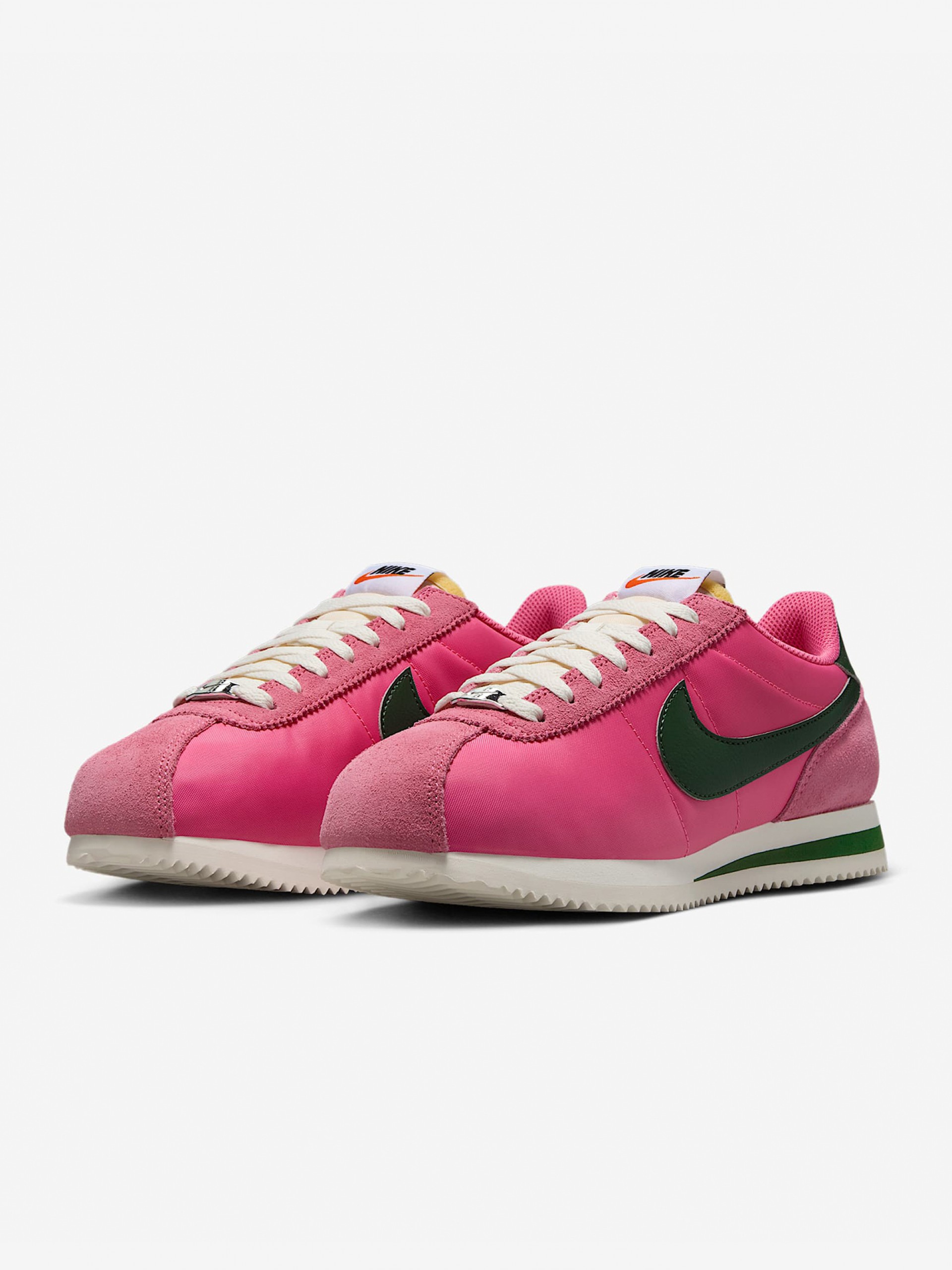 Zapatillas Nike Cortez Rosa y Negras Para Mujer