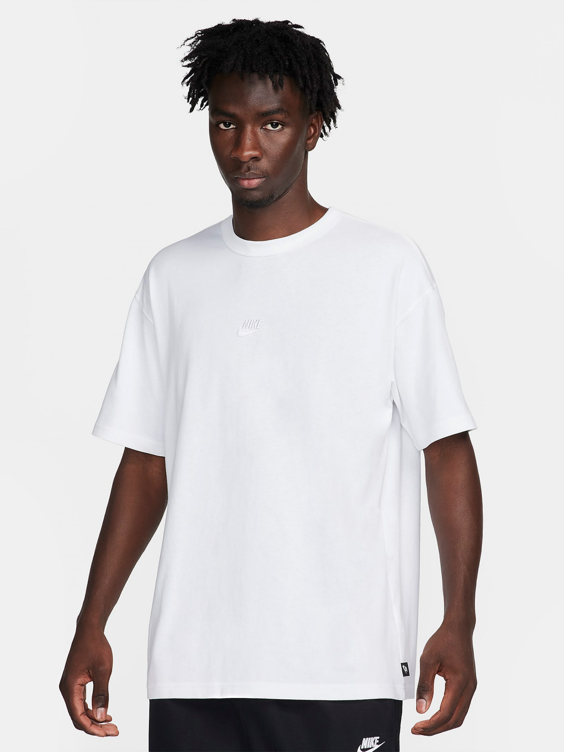 Camiseta Nike Sportswear Premium Essentials Blanca Para Hombre