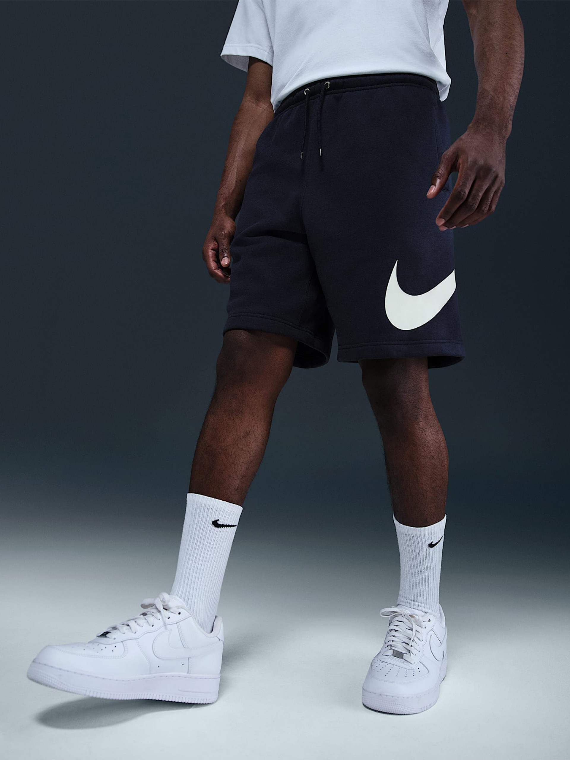 Nike Club Fleece Blue Shorts For Men