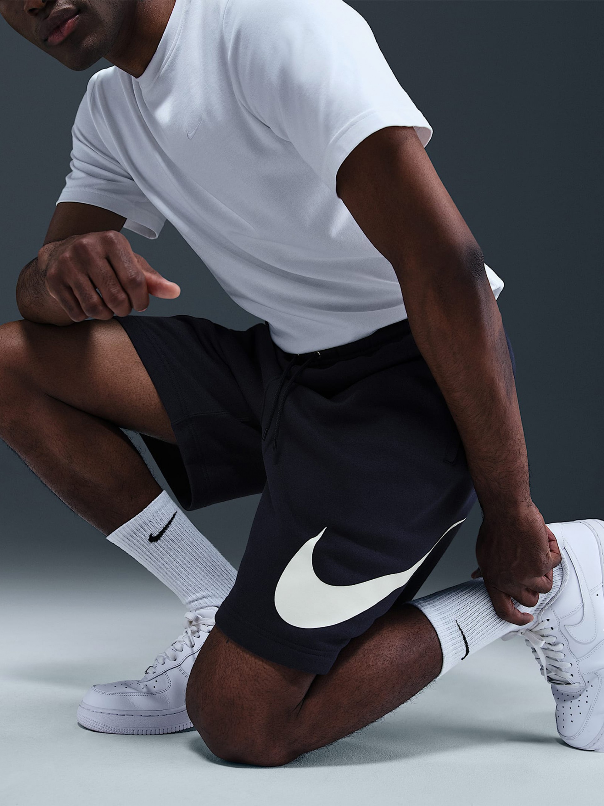 Nike Club Fleece Blue Shorts For Men