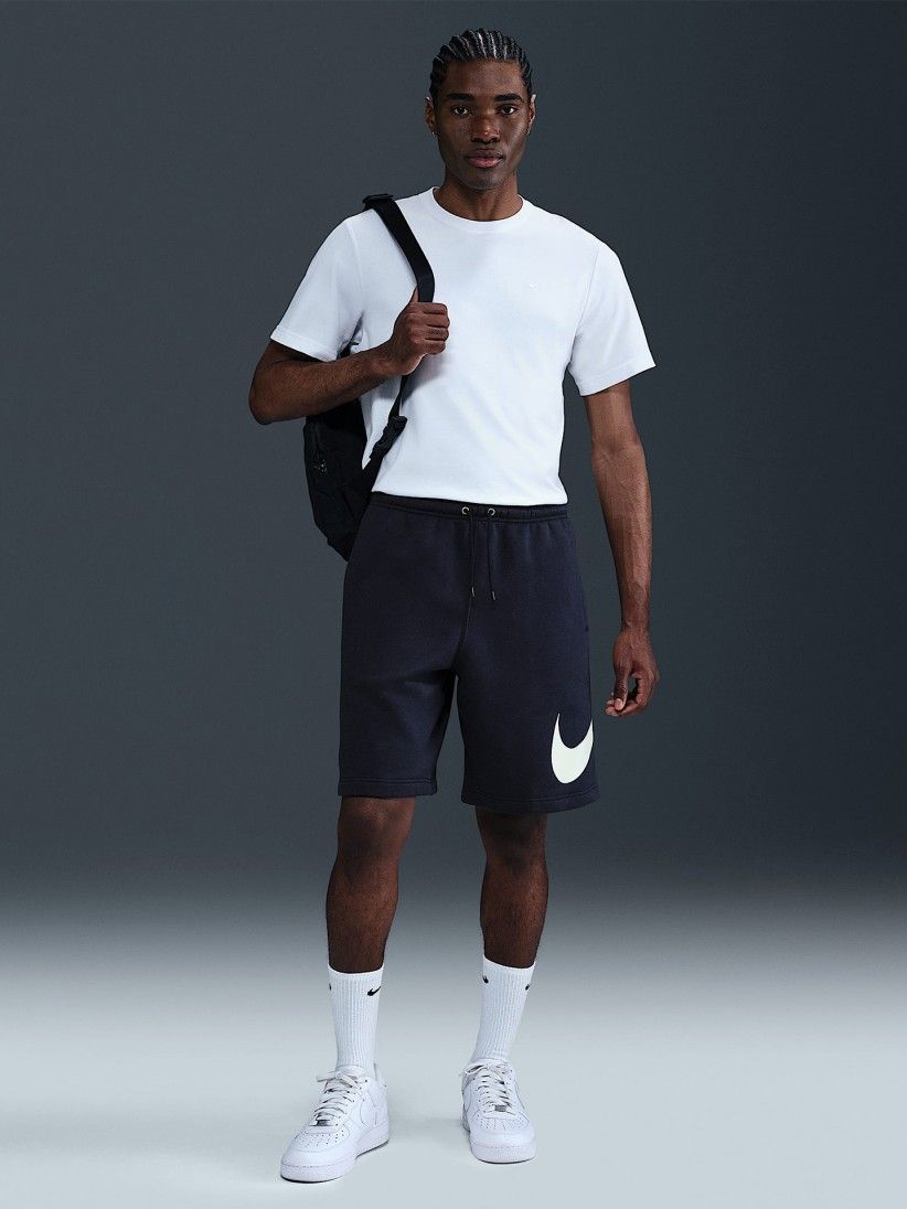Nike Club Fleece Blue Shorts For Men