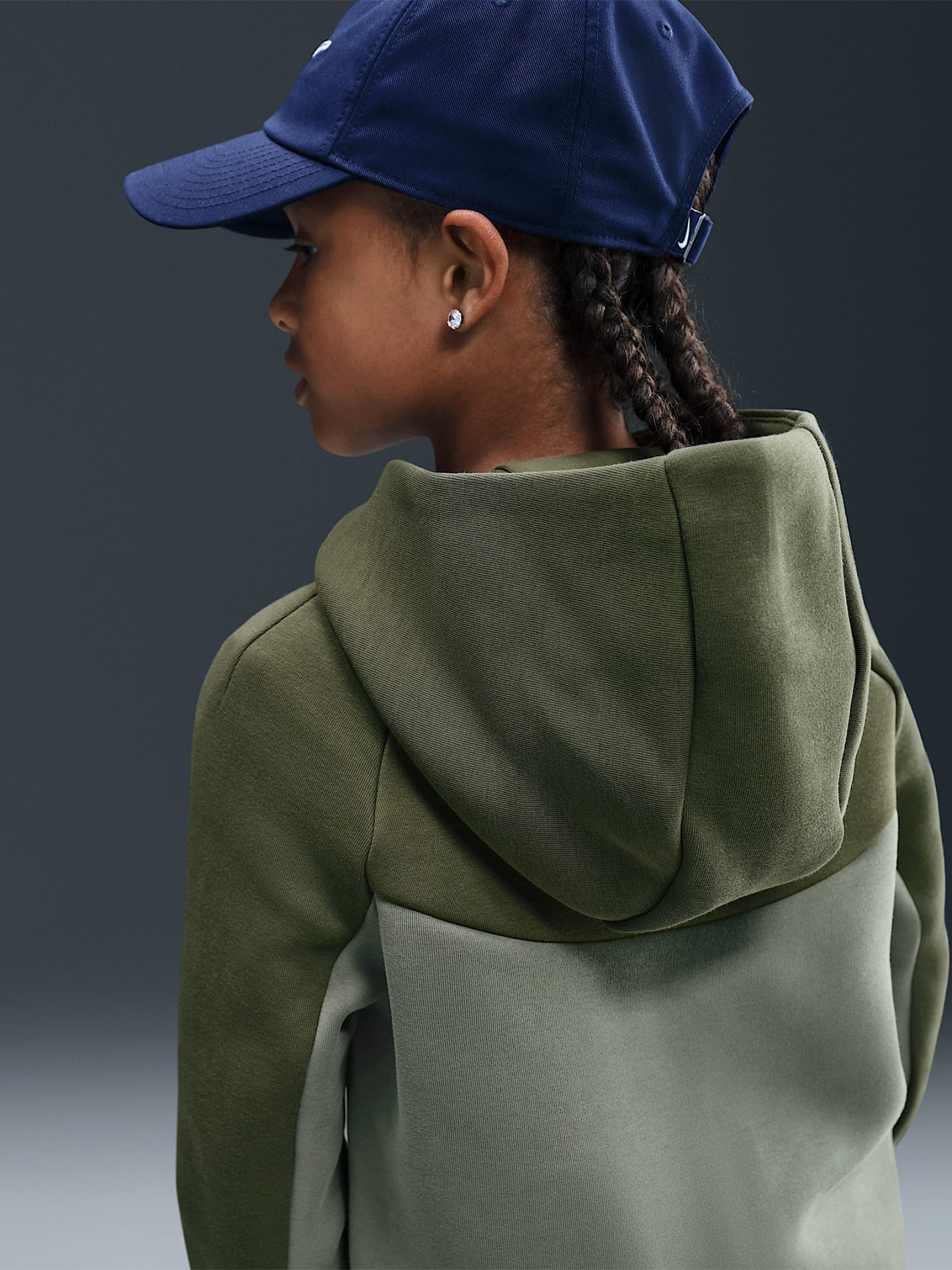 Chaqueta con Capucha Nike Sportswear Tech Fleece Júnior Verde