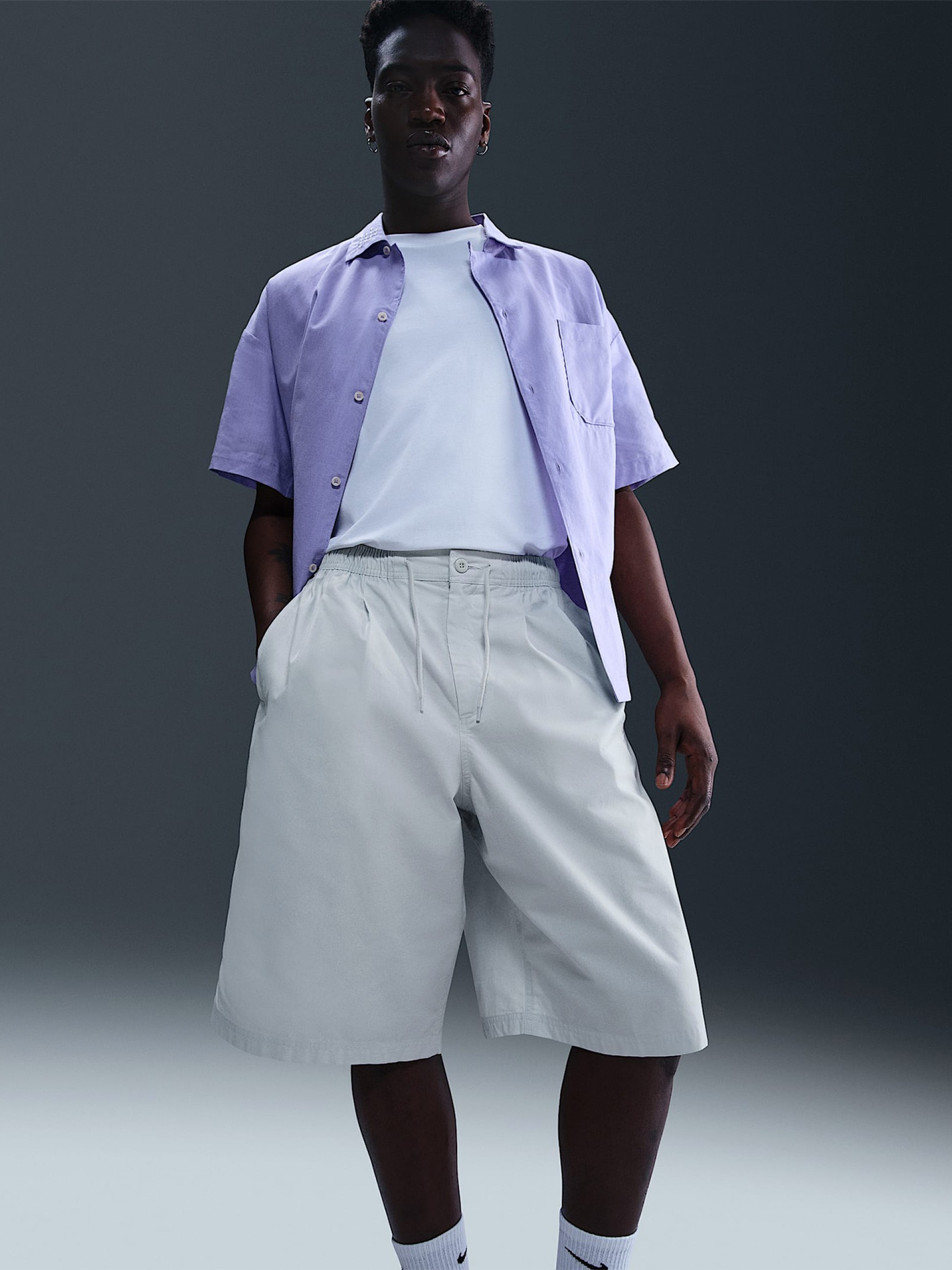 Nike Club Grey Shorts For Men