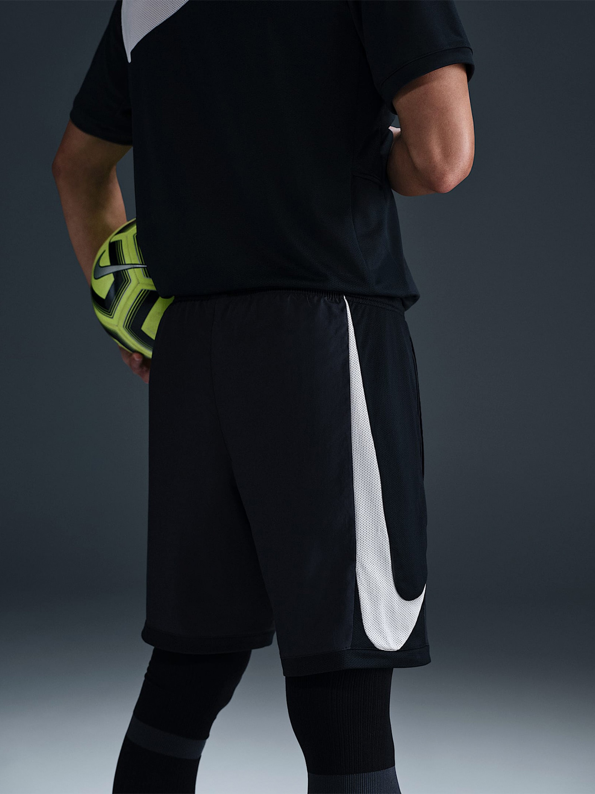 Nike Academy Dri-FIT Black Football Shorts For Men
