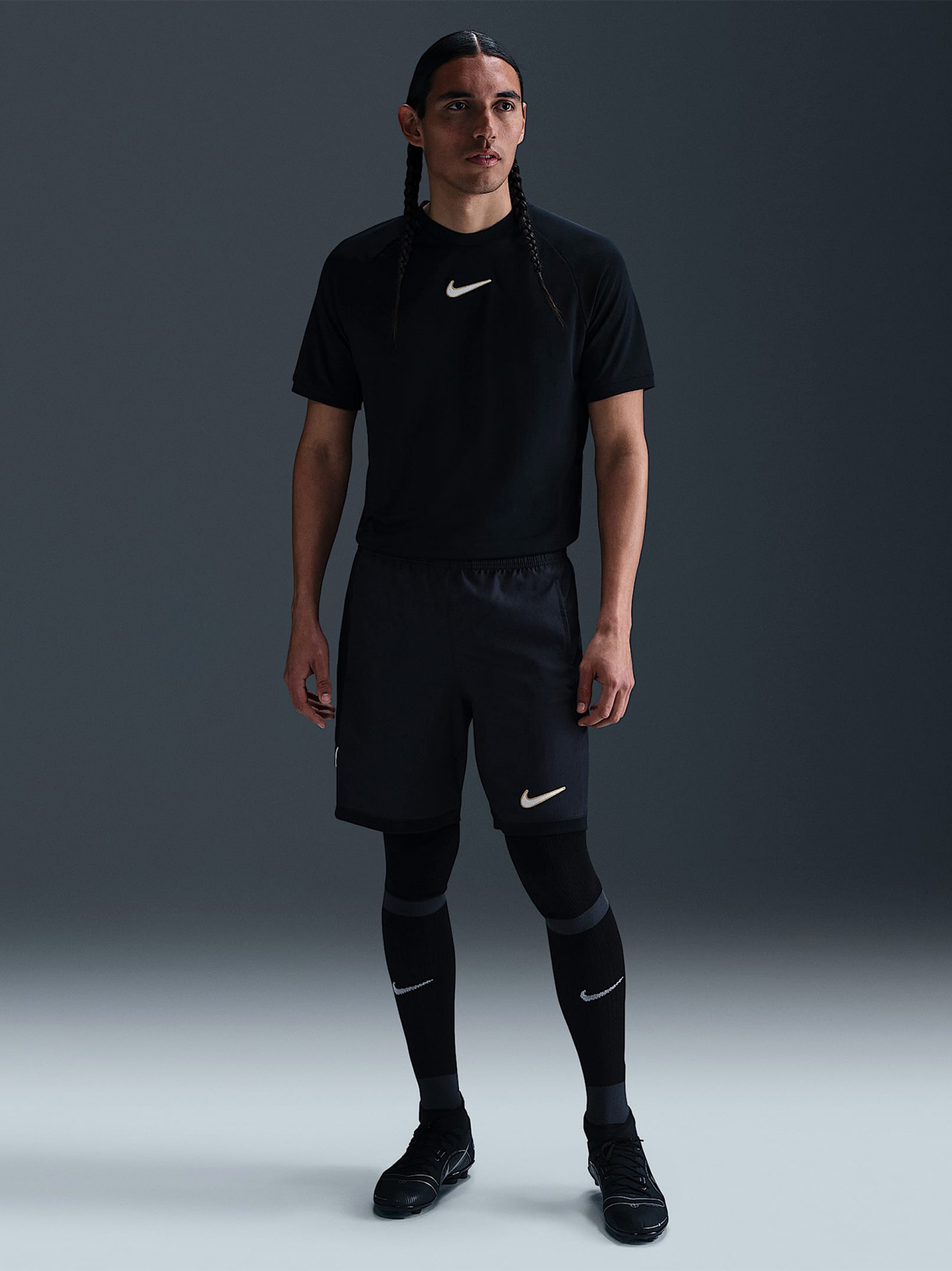 Pantalones Cortos de Fútbol Nike Academy Dri-FIT Negros Para Hombre