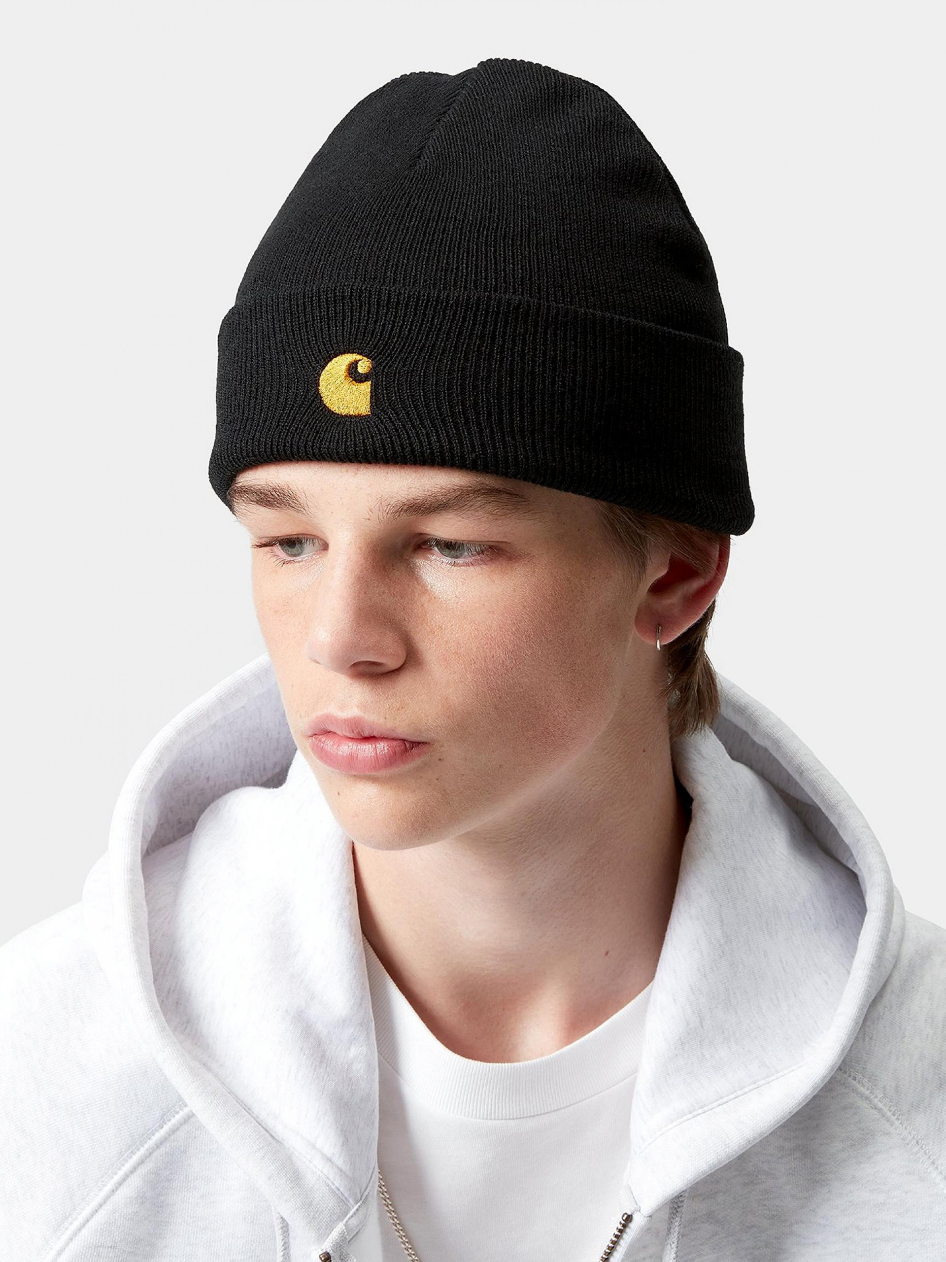 Carhartt WIP Chase Black Beanie