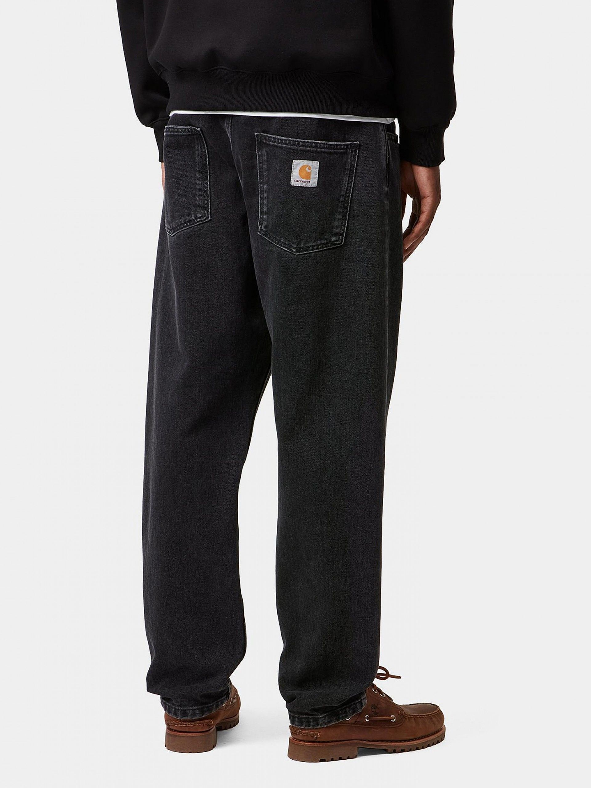 Calças de Ganga Carhartt WIP Newel Pretas