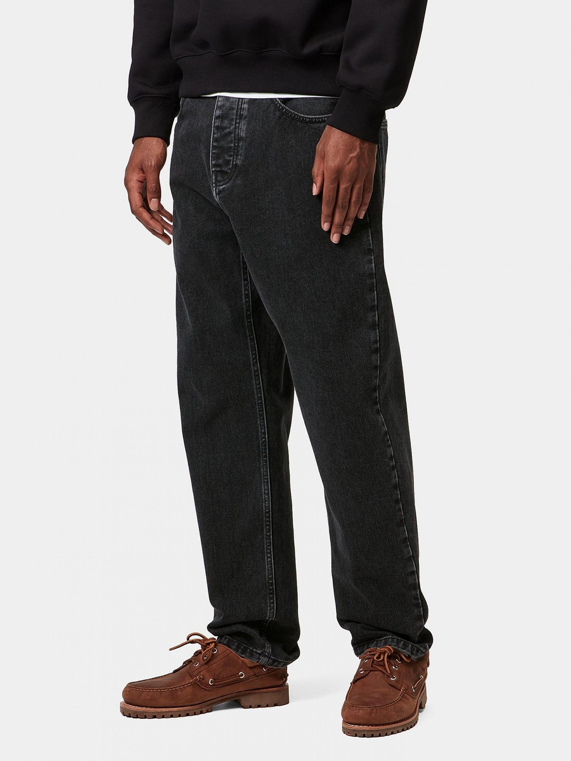 Calças de Ganga Carhartt WIP Newel Pretas