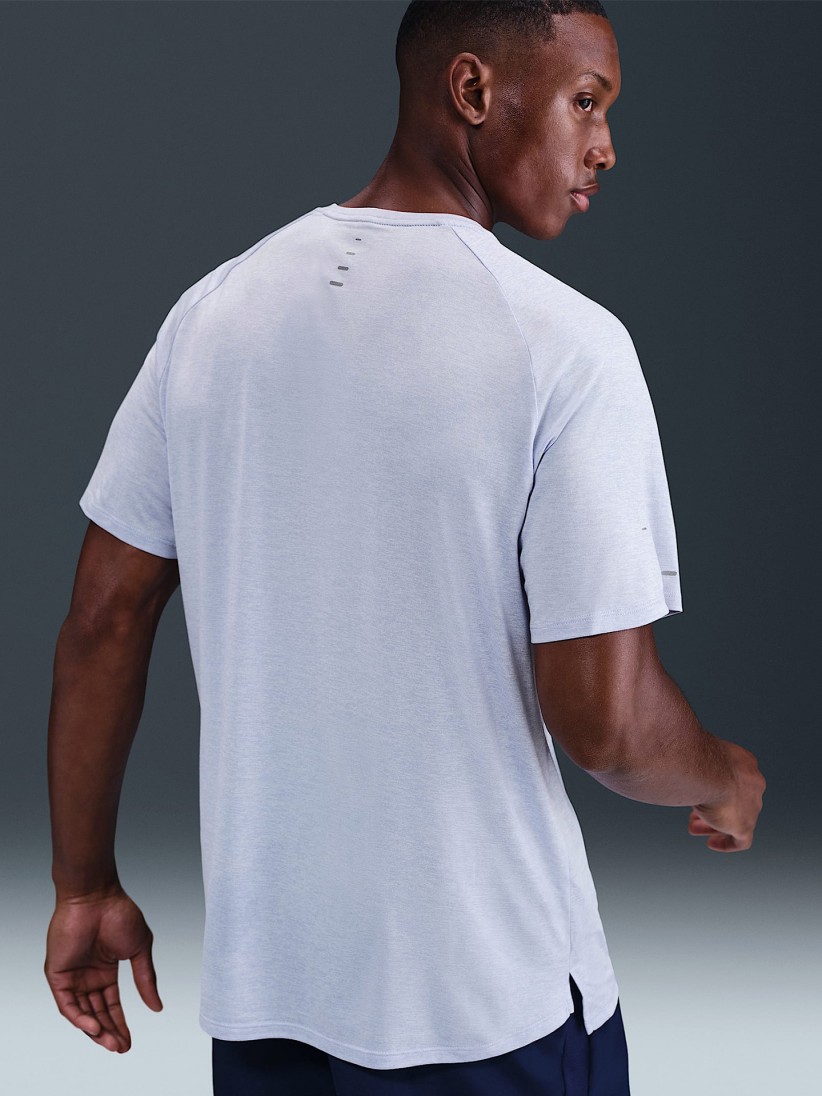 T-shirt de Running Nike Stride Dri-FIT ADV Azul Para Homem