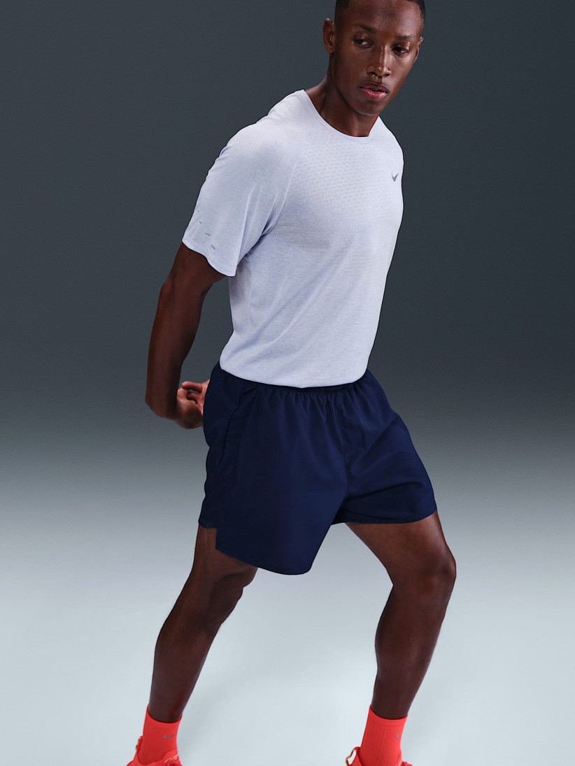 T-shirt de Running Nike Stride Dri-FIT ADV Azul Para Homem