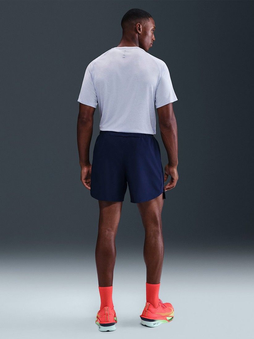 T-shirt de Running Nike Stride Dri-FIT ADV Azul Para Homem