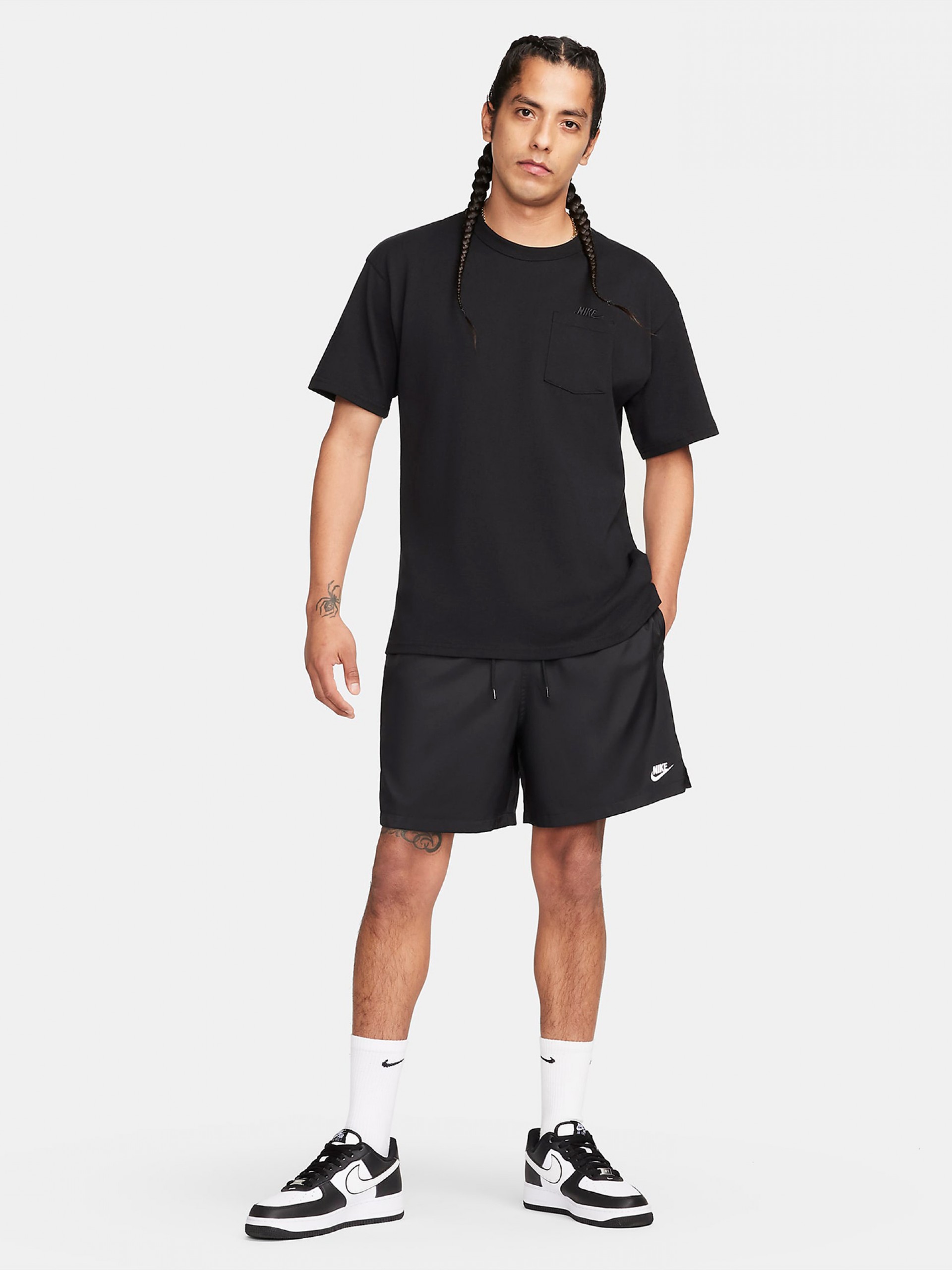 Nike Club Woven Flow Black Shorts For Men