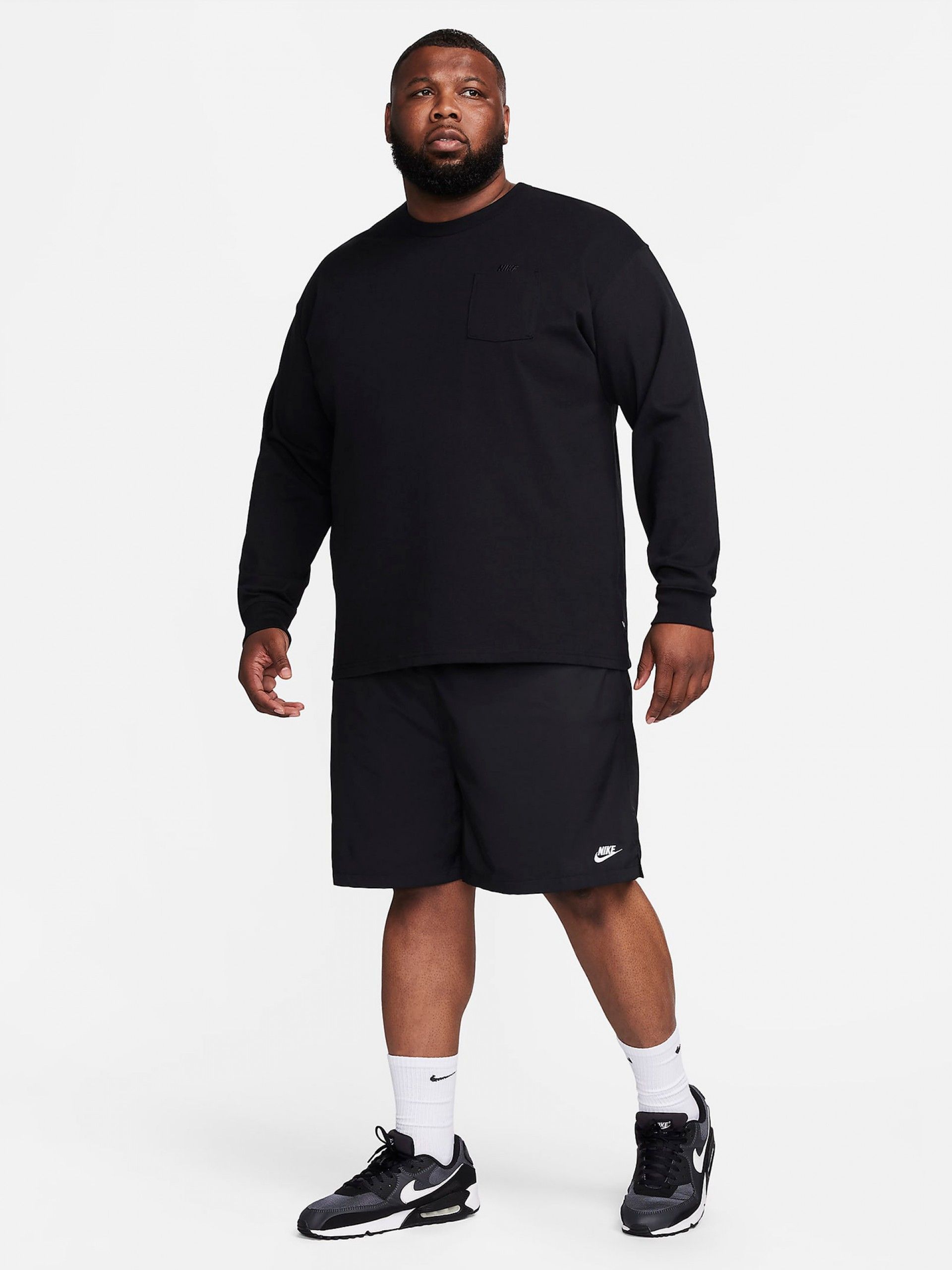 Nike Club Woven Flow Black Shorts For Men