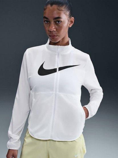 Casaco de Running Nike Dri-FIT Tempo Swoosh Run Branco Para Mulher