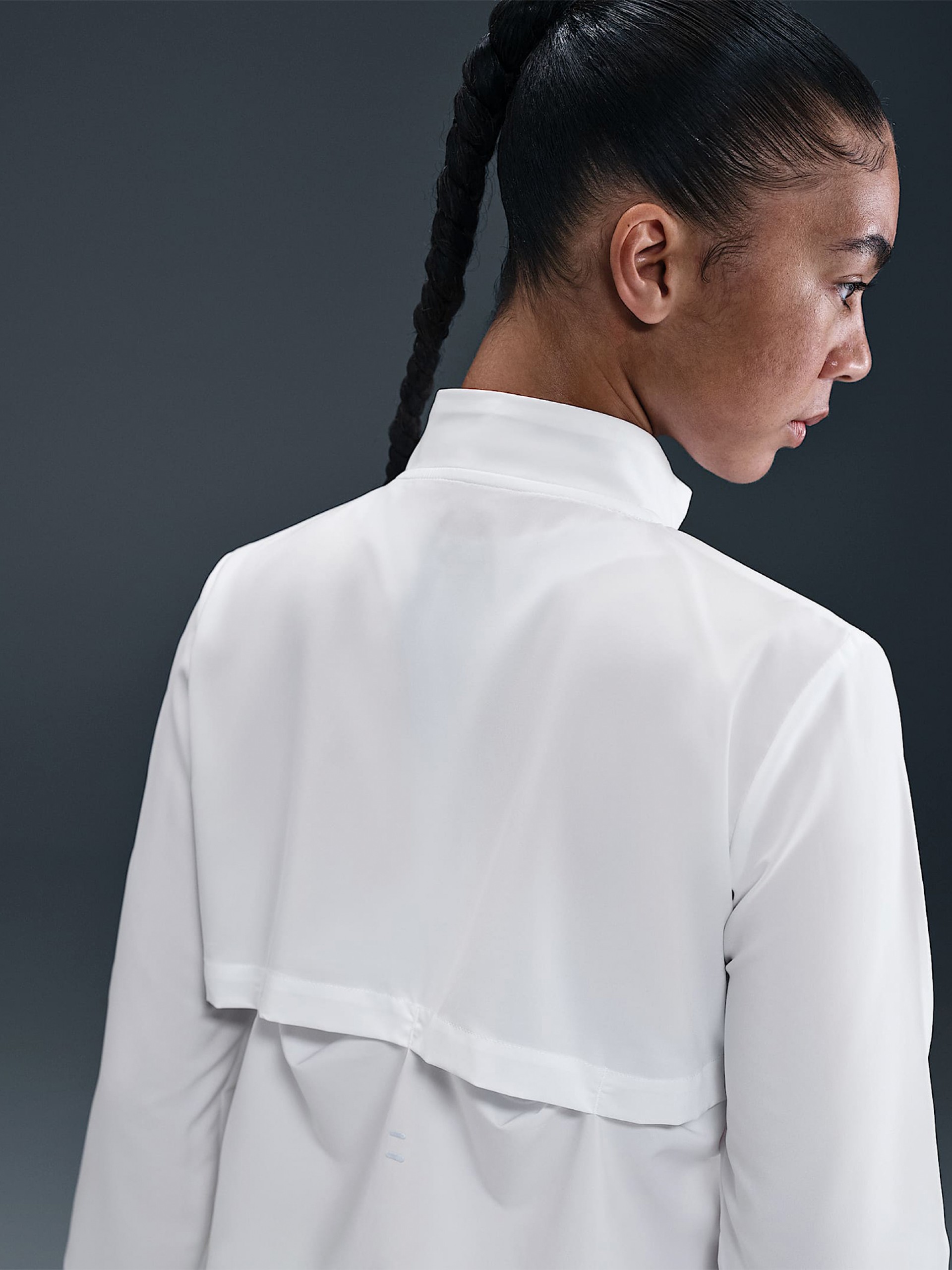 Nike Dri-FIT Tempo Swoosh Run White Running Jacket For Women