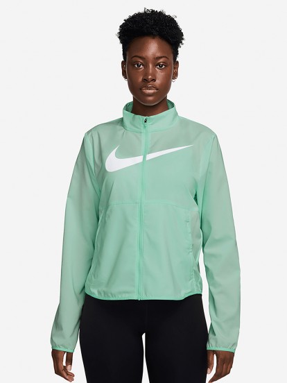 Casaco de Running Nike Dri-FIT Tempo Swoosh Run Verde Para Mulher
