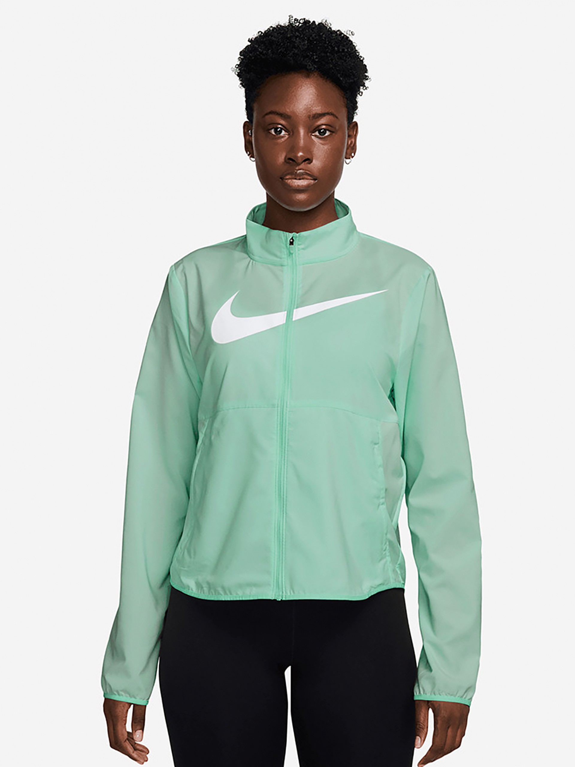 Nike Dri-FIT Tempo Swoosh Run Green Running Jacket For Women