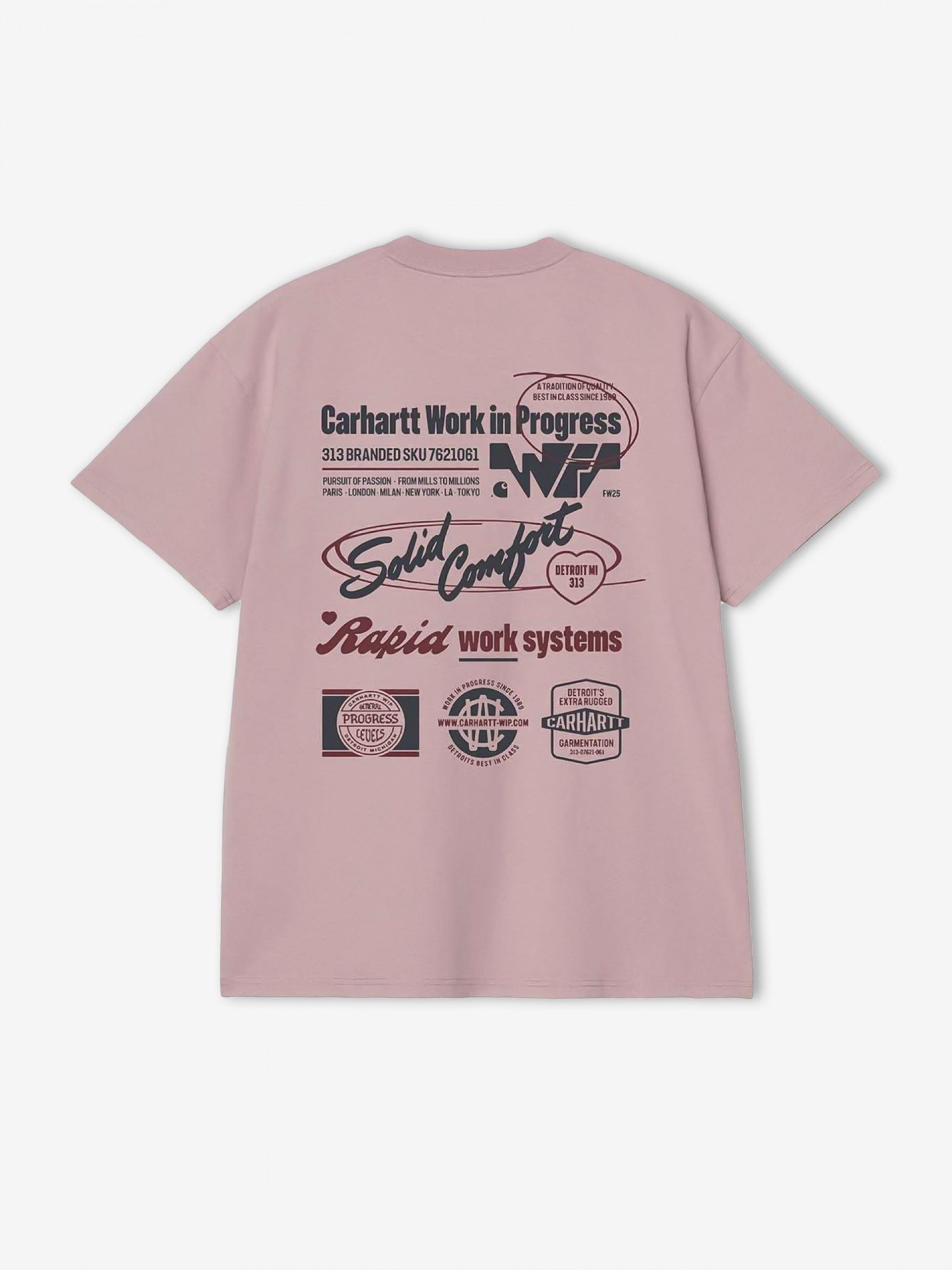 Camiseta Carhartt WIP Networks Rosa