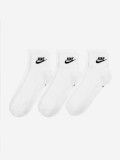 Meias Nike Everyday Essential Ankle Brancas (3 Pares)