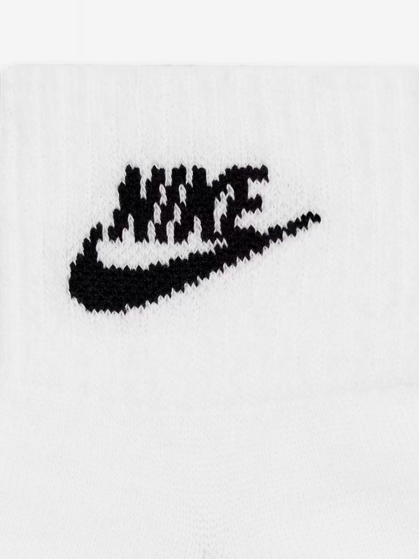 Meias Nike Everyday Essential Ankle Brancas (3 Pares)