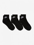 Meias Nike Everyday Essential Ankle Pretas (3 Pares)