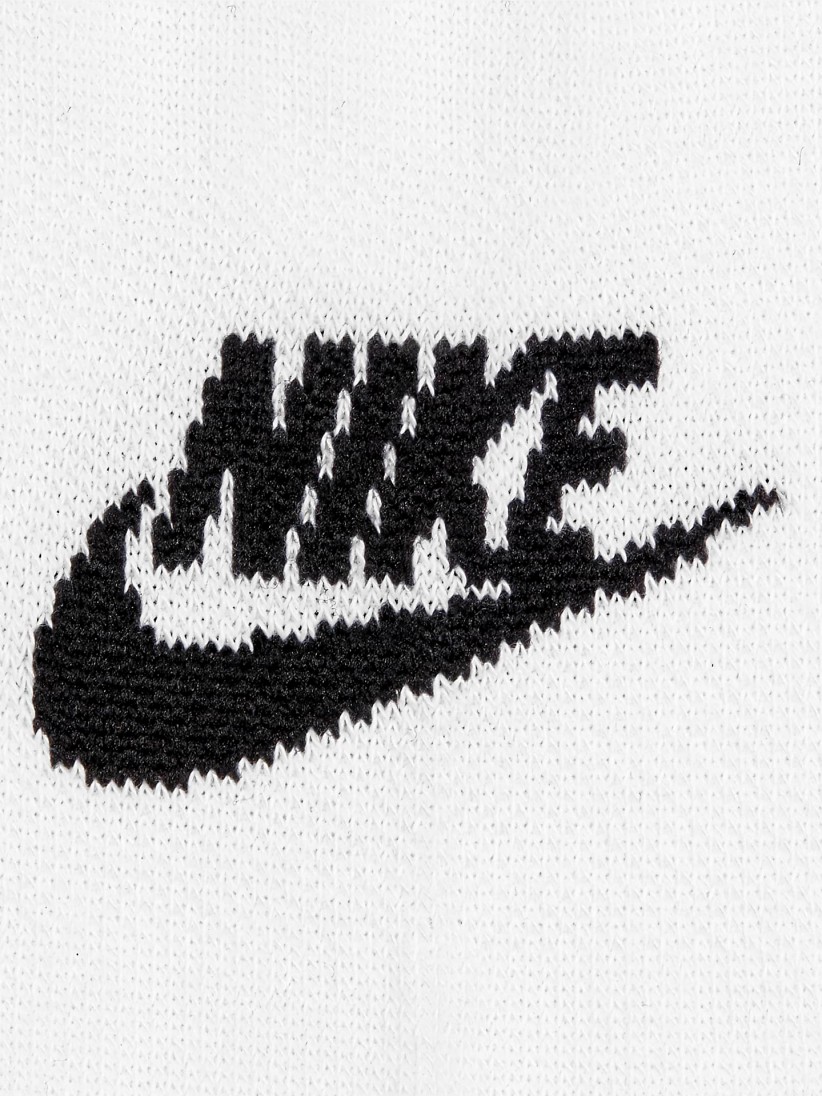 Meias Nike Sportswear Everyday Essential No-Show Brancas (3 Pares)