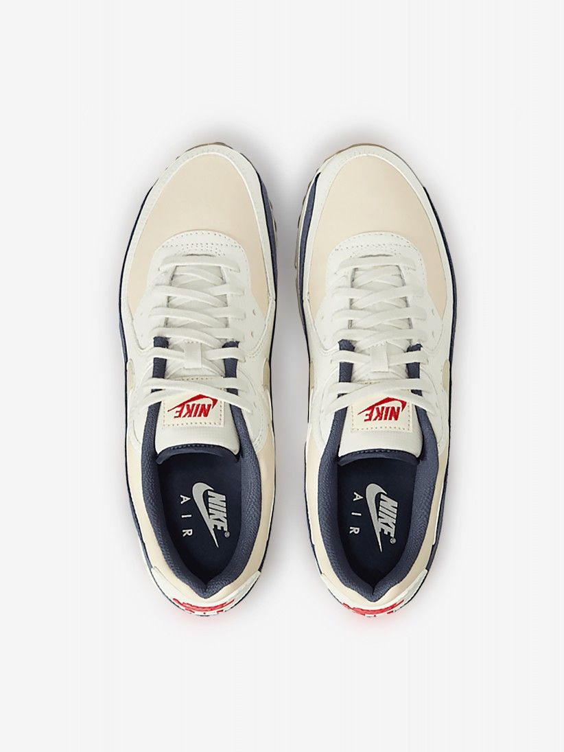 Zapatillas Nike Air Max 90 Premium Beige y Azules Para Hombre