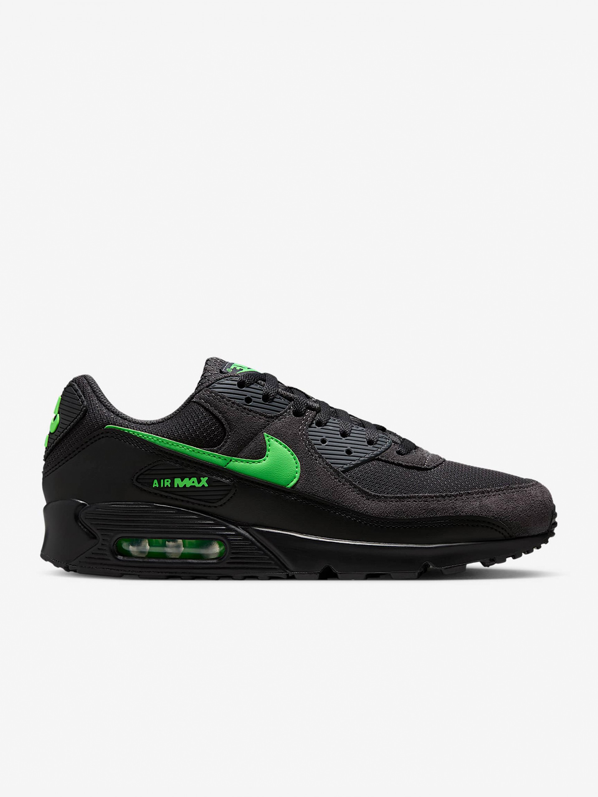 Sapatilhas Nike Air Max 90 Cinzentas e Verdes Para Homem