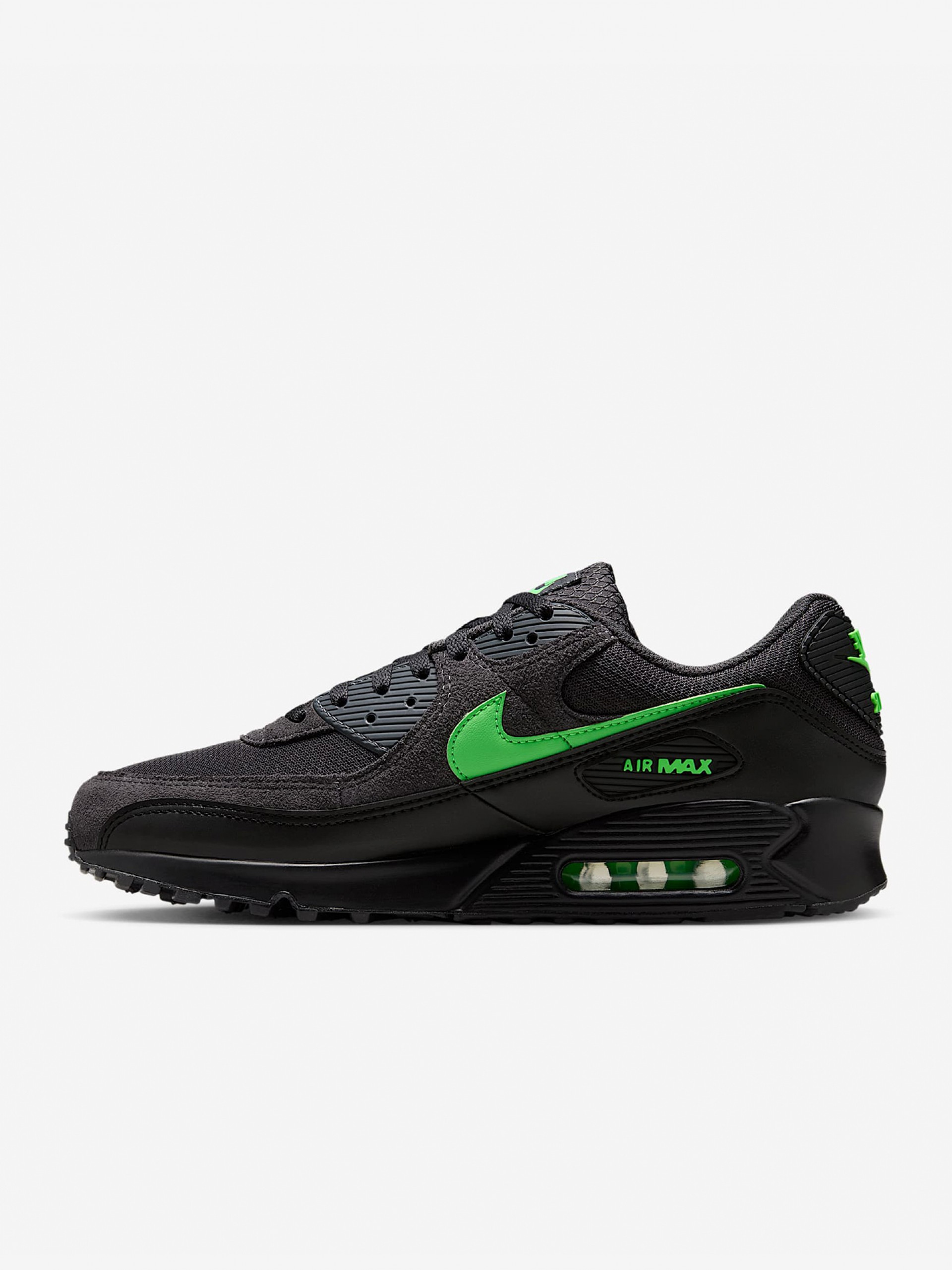 Sapatilhas Nike Air Max 90 Cinzentas e Verdes Para Homem