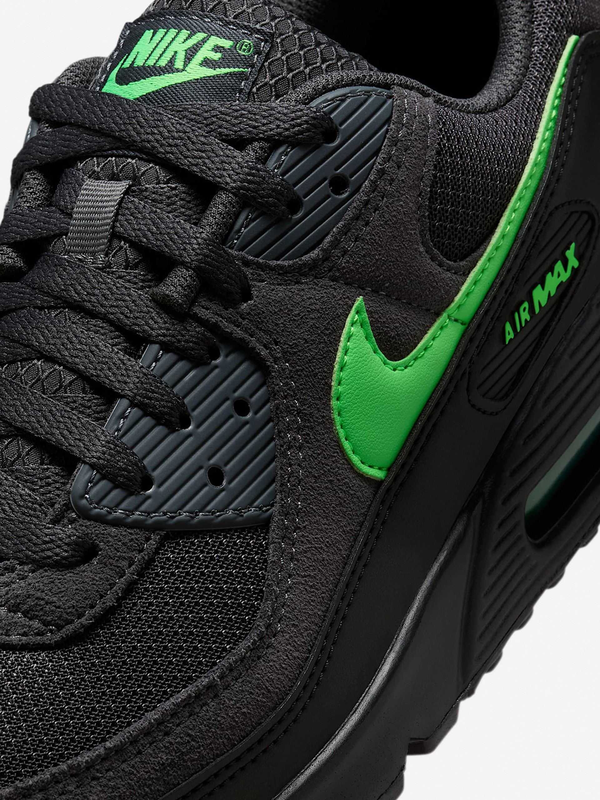 Sapatilhas Nike Air Max 90 Cinzentas e Verdes Para Homem