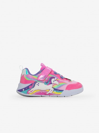 Sapatilhas Skechers S-Lights - Unicorn Chaser Luminosas Toddler