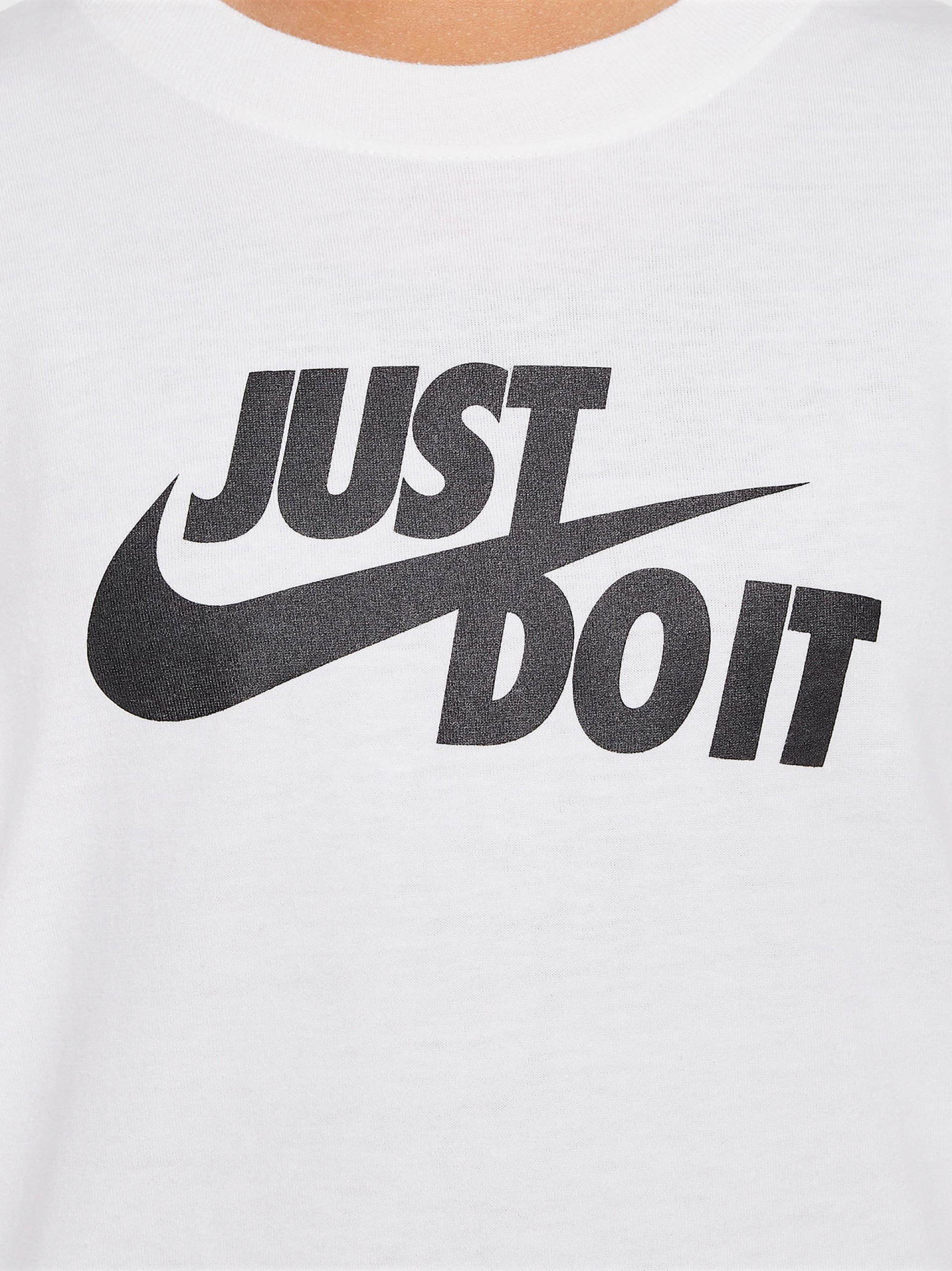 Camiseta Nike Sportswear Just Do It Júnior Blanca