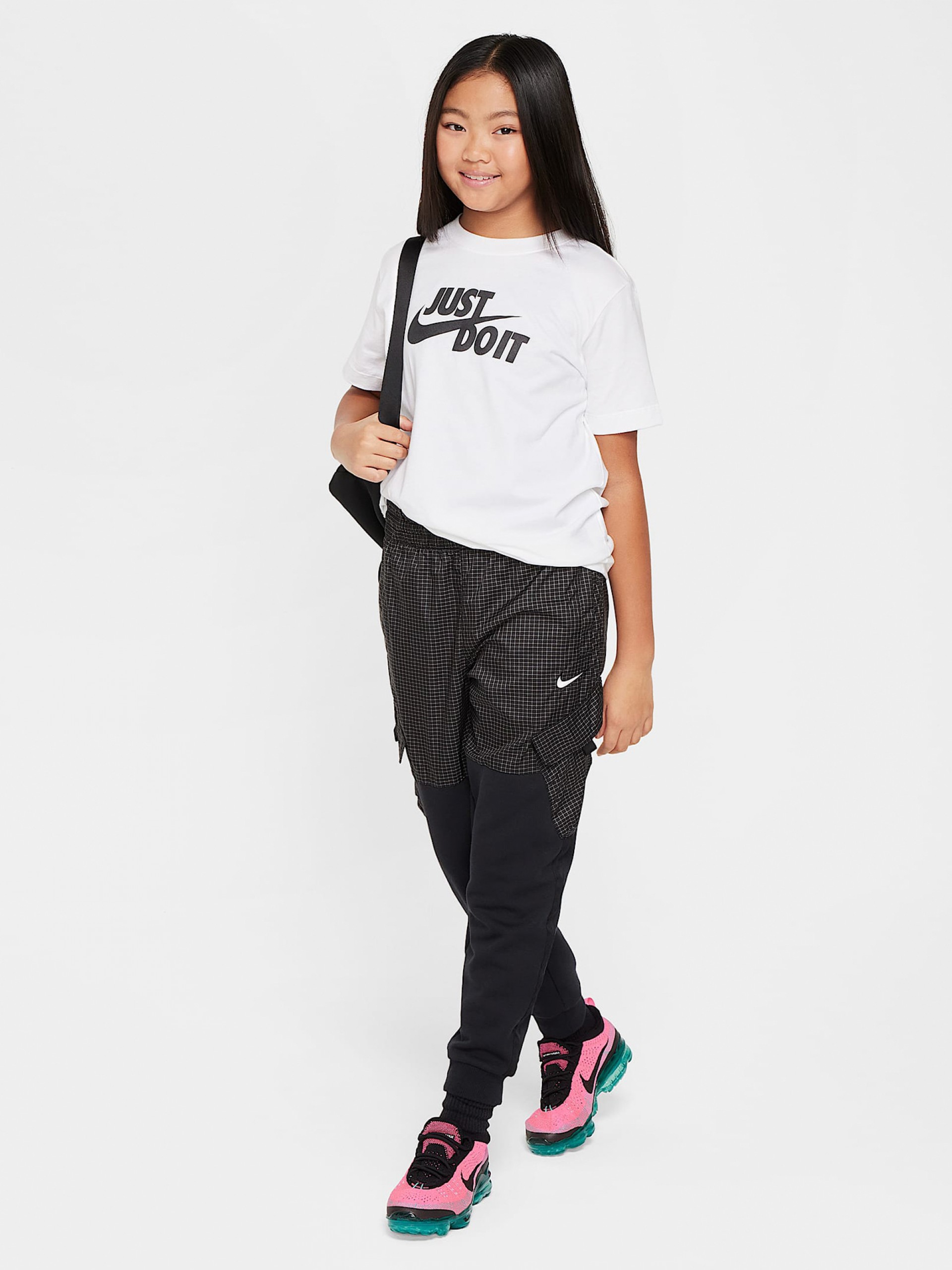 Camiseta Nike Sportswear Just Do It Júnior Blanca