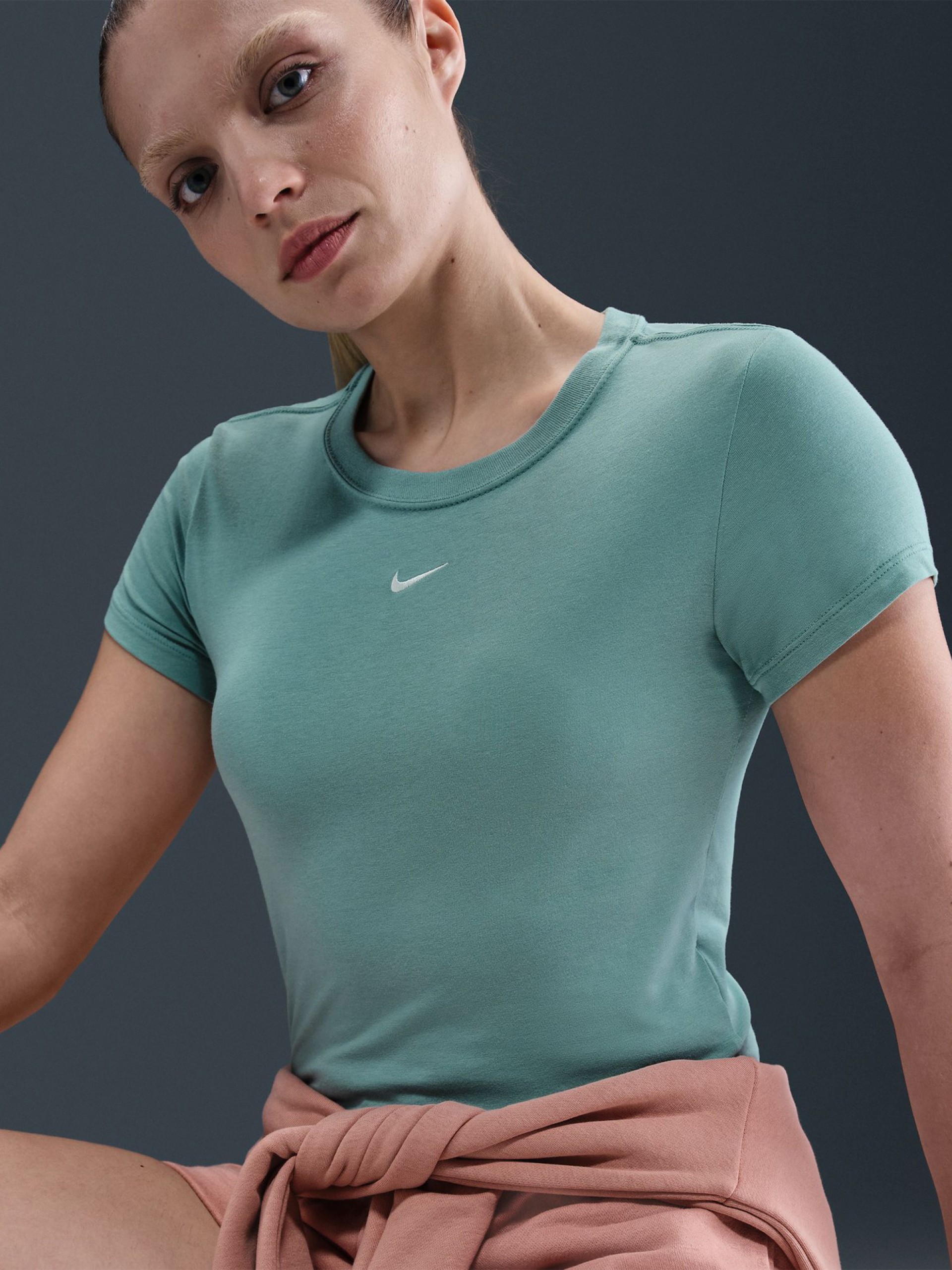 Nike Sportswear Chill Knit Green T-shirt For Women