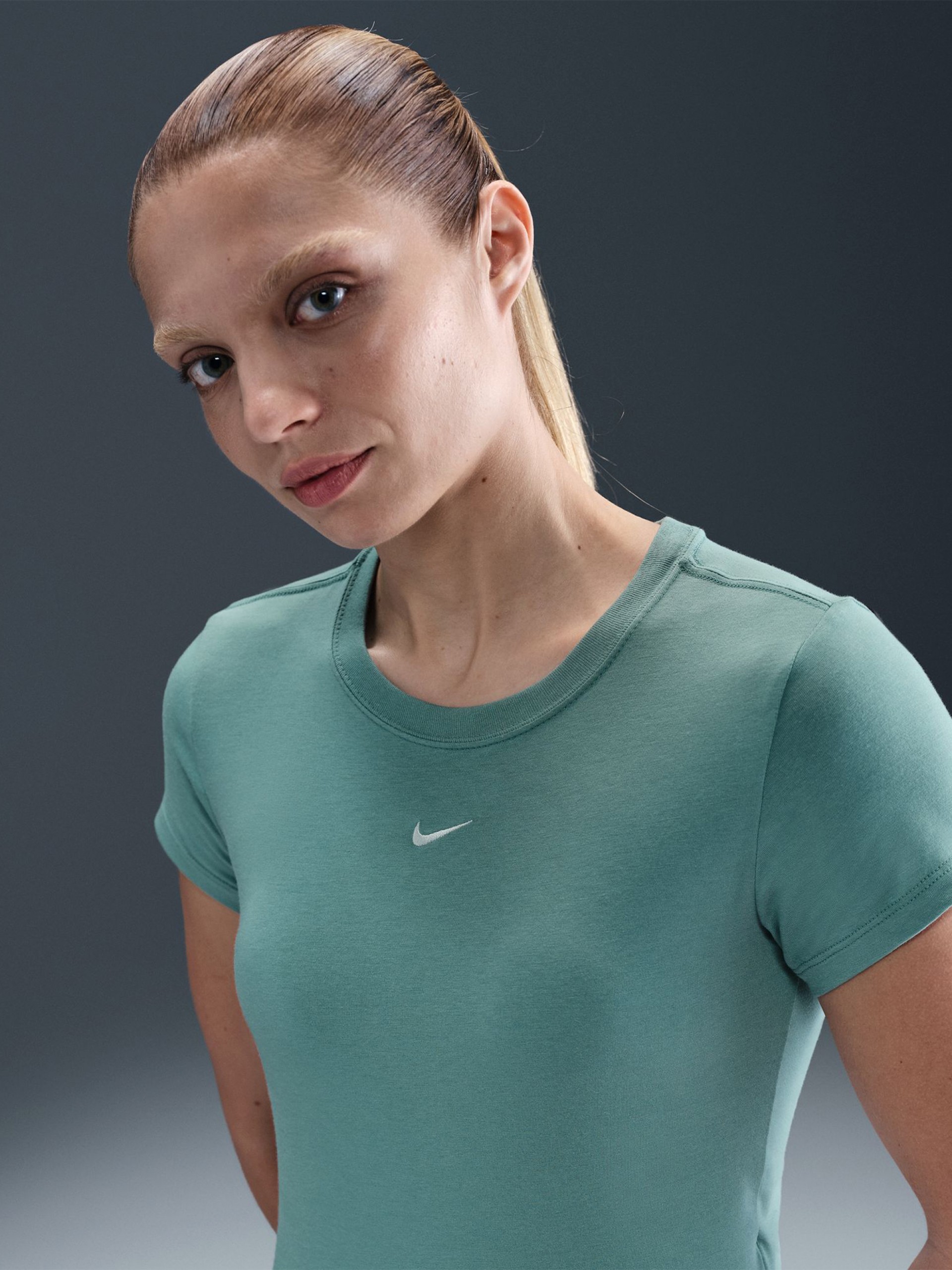 Nike Sportswear Chill Knit Green T-shirt For Women