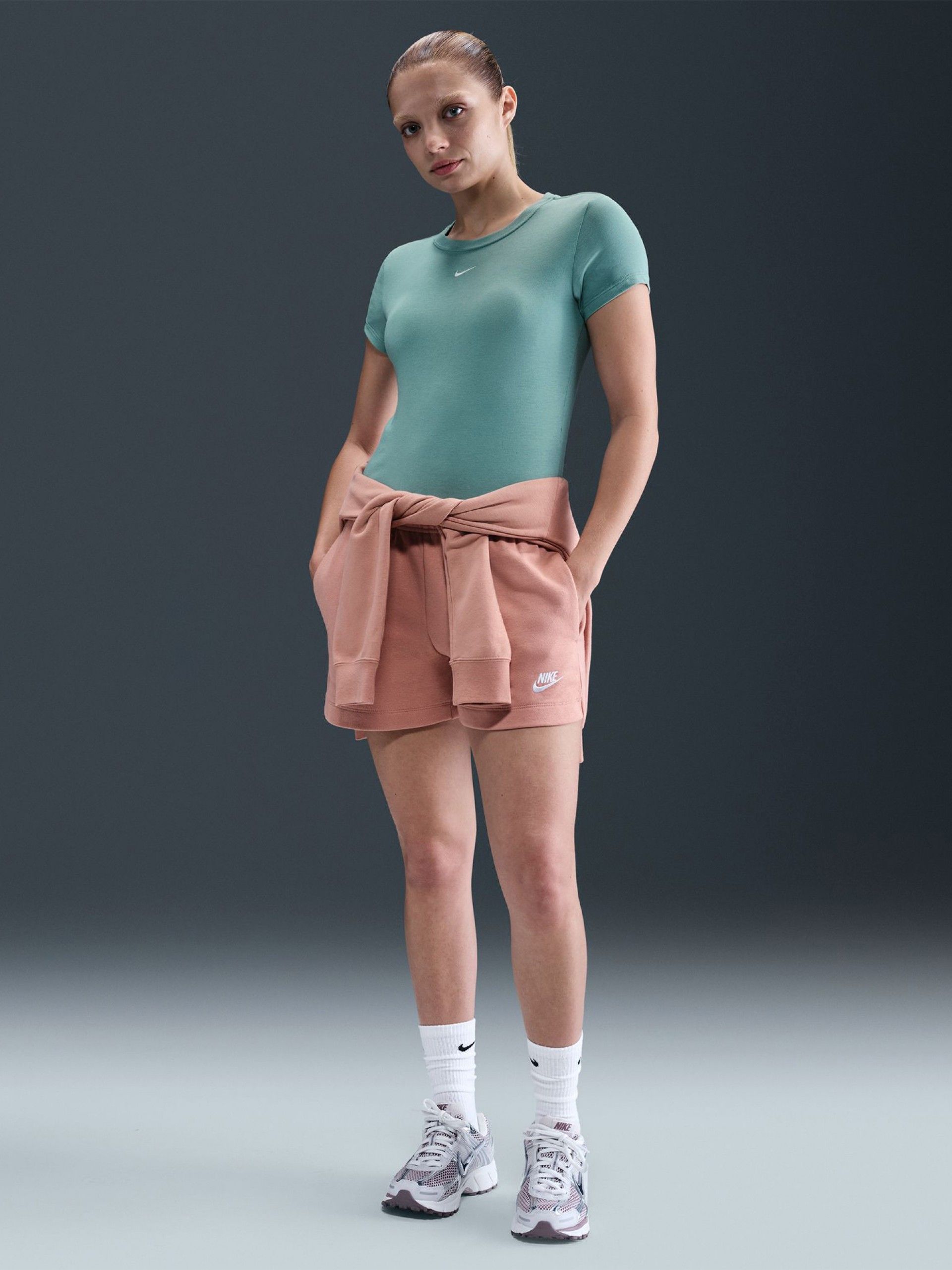 Nike Sportswear Chill Knit Green T-shirt For Women