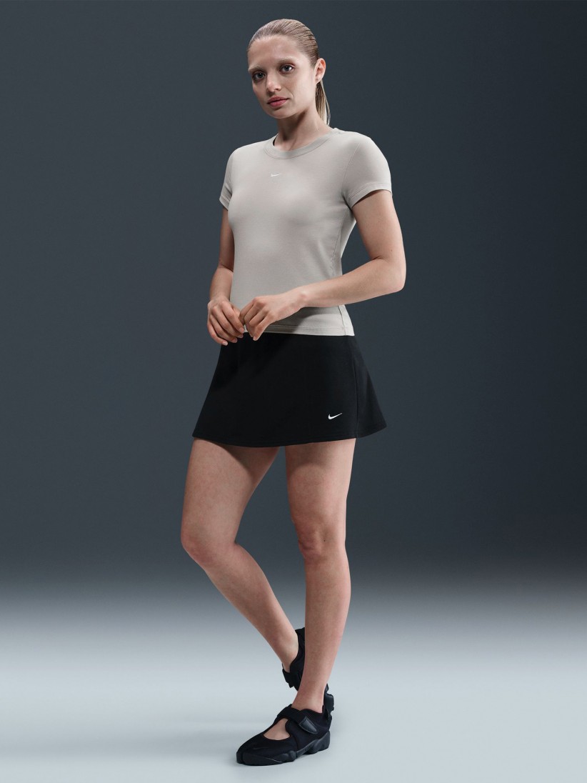 Camiseta Nike Sportswear Chill Knit Gris Para Mujer
