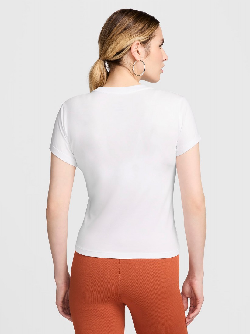 Camiseta Nike Sportswear Chill Knit Blanca Para Mujer