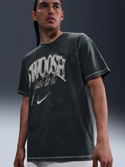 T-shirt Nike Sportswear Max90 Pocket Vintage Azul Para Homem