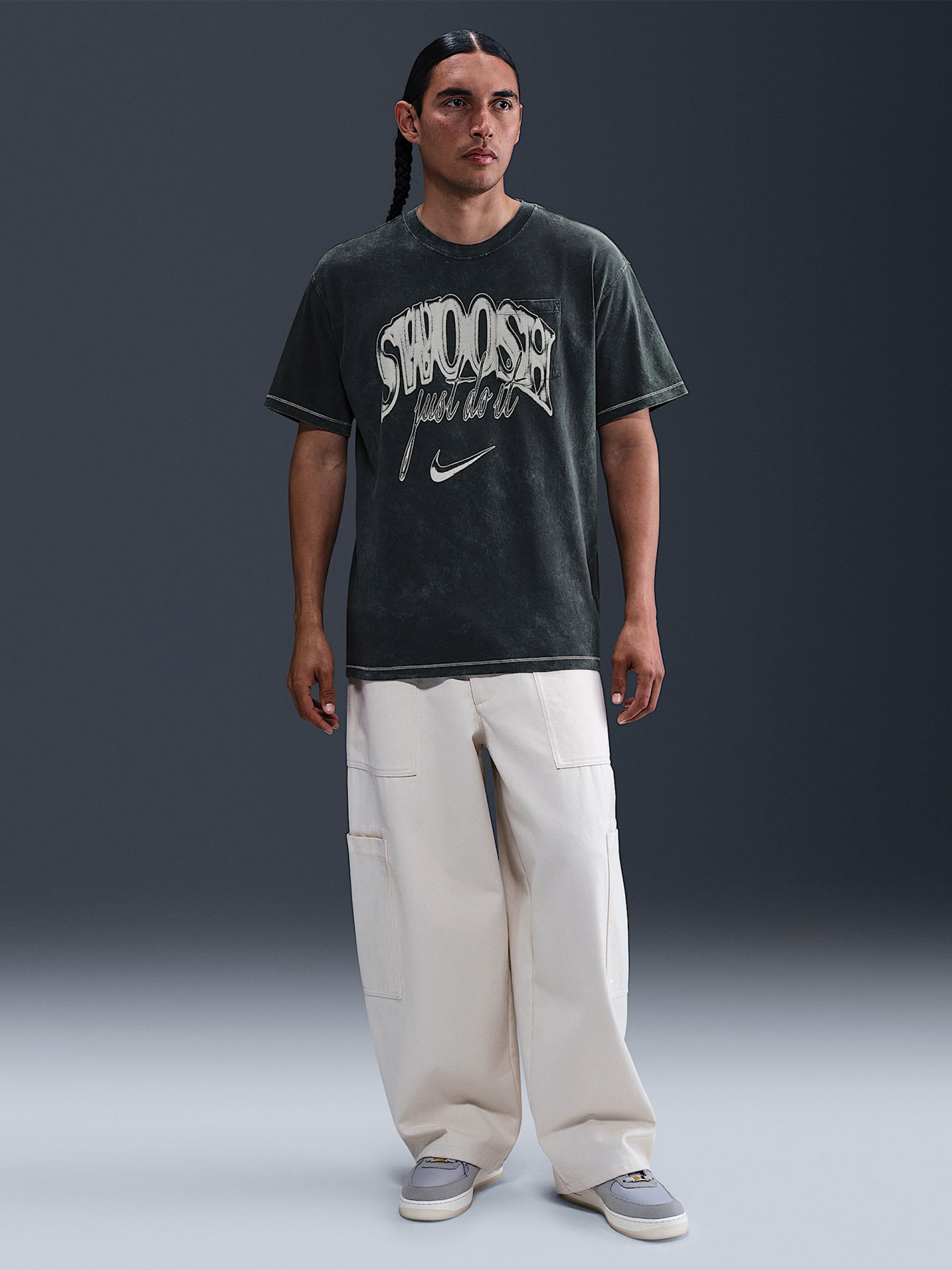 Camiseta Nike Sportswear Max90 Pocket Vintage Azul Para Hombre