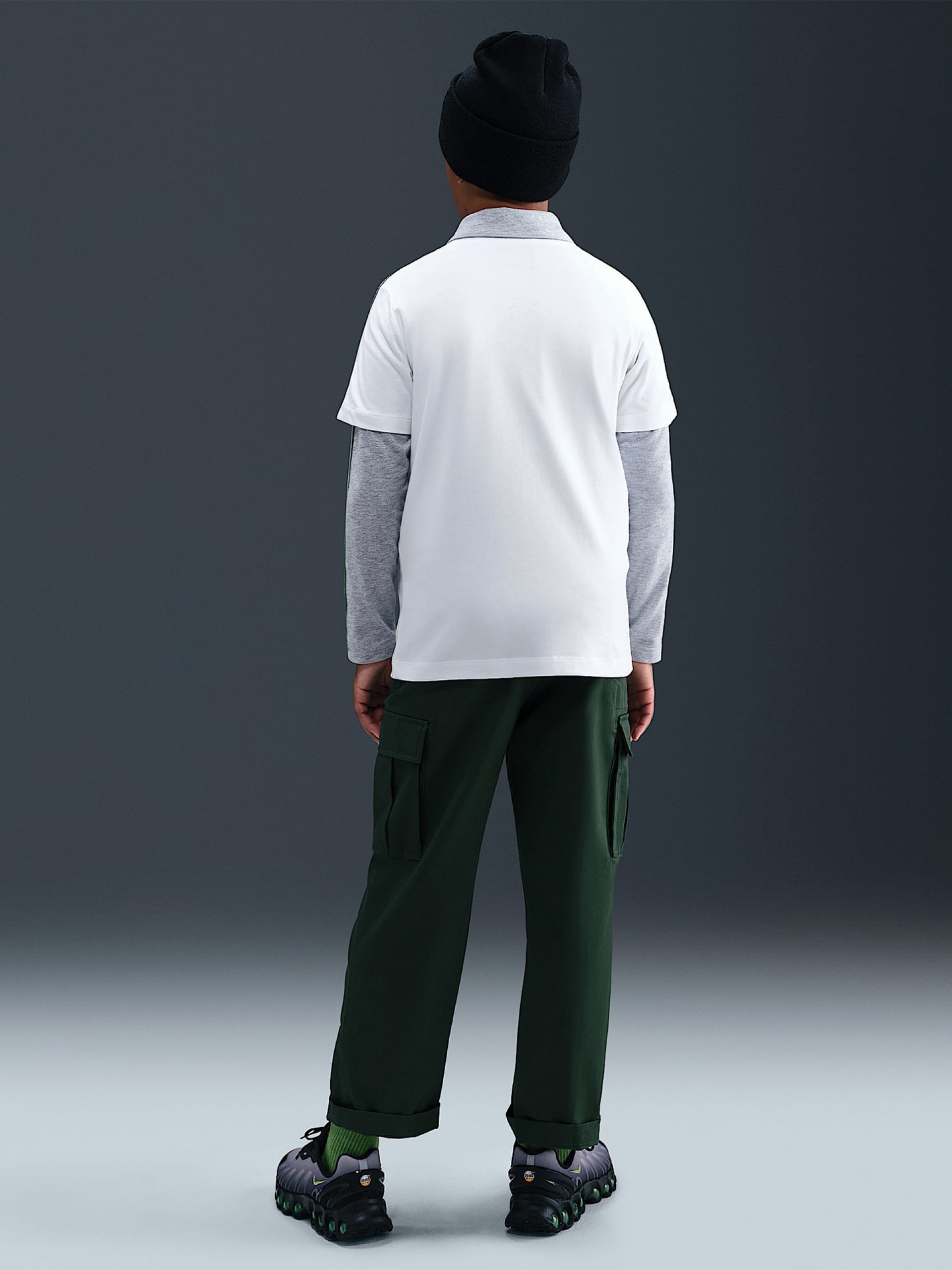 Camiseta Nike Sportswear Júnior Blanca