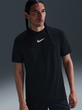 T-shirt de Futebol Nike Academy Dri-FIT Preta Para Homem