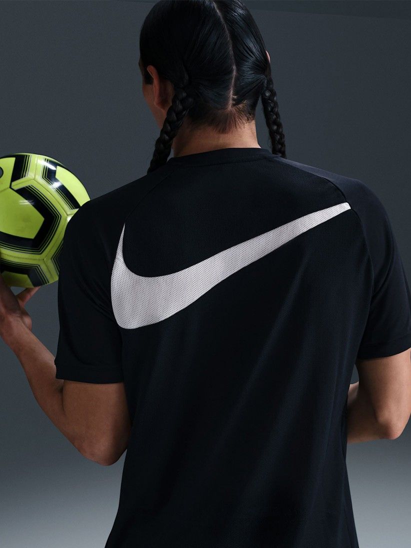 T-shirt de Futebol Nike Academy Dri-FIT Preta Para Homem