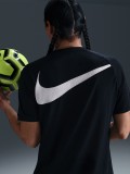 T-shirt de Futebol Nike Academy Dri-FIT Preta Para Homem