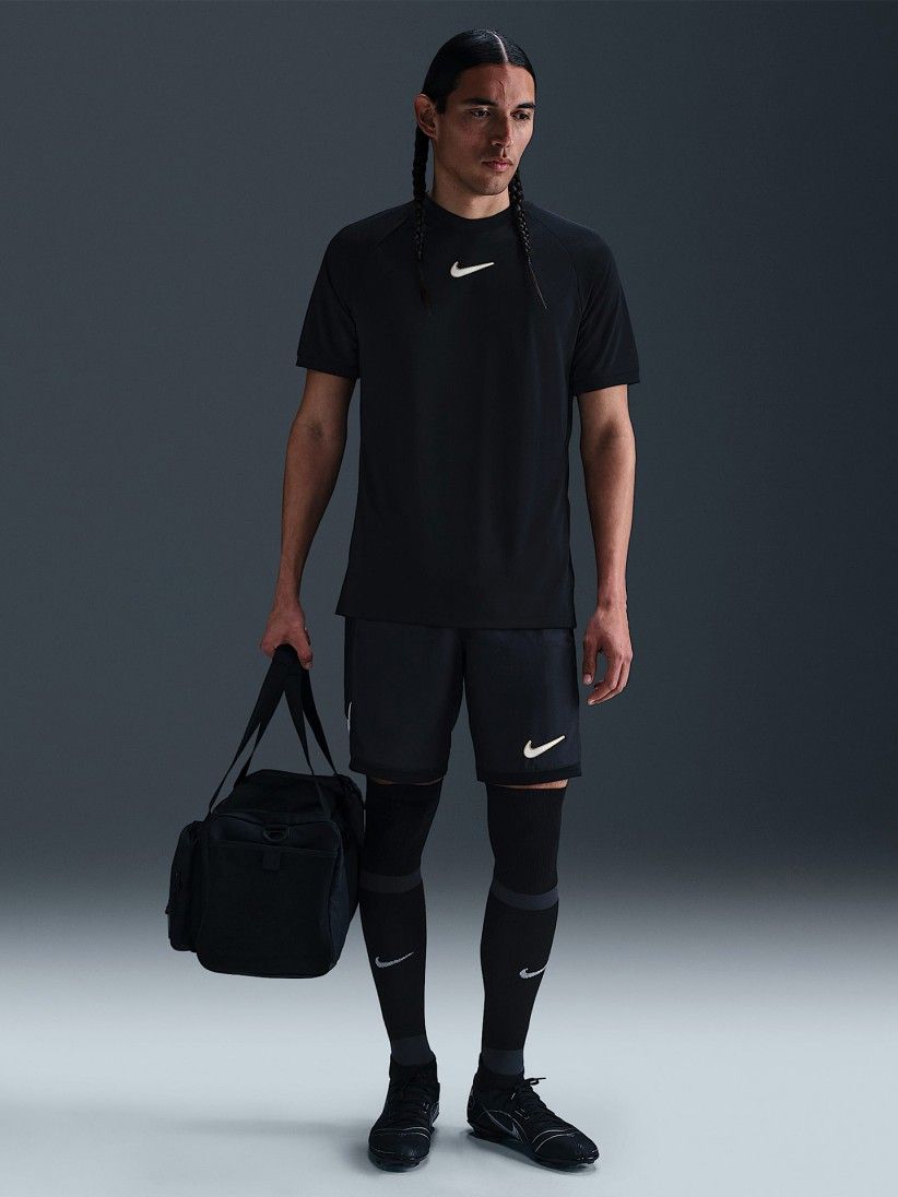 T-shirt de Futebol Nike Academy Dri-FIT Preta Para Homem